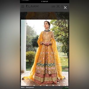 Pakistani Mehndi Henna Dress Gown